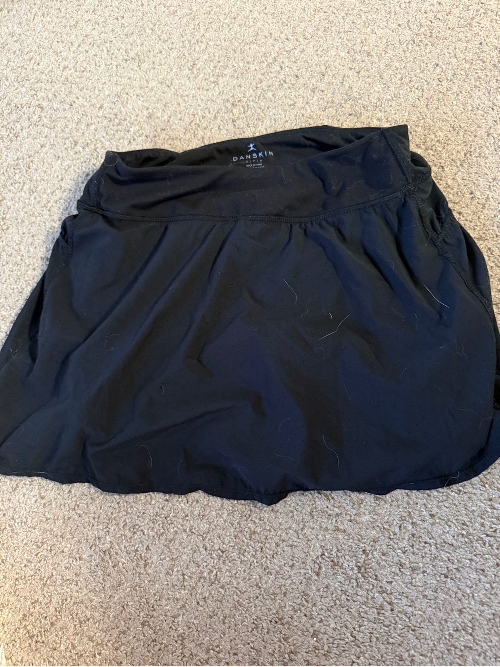 Danskin Black Sport Skort with Built-In Short